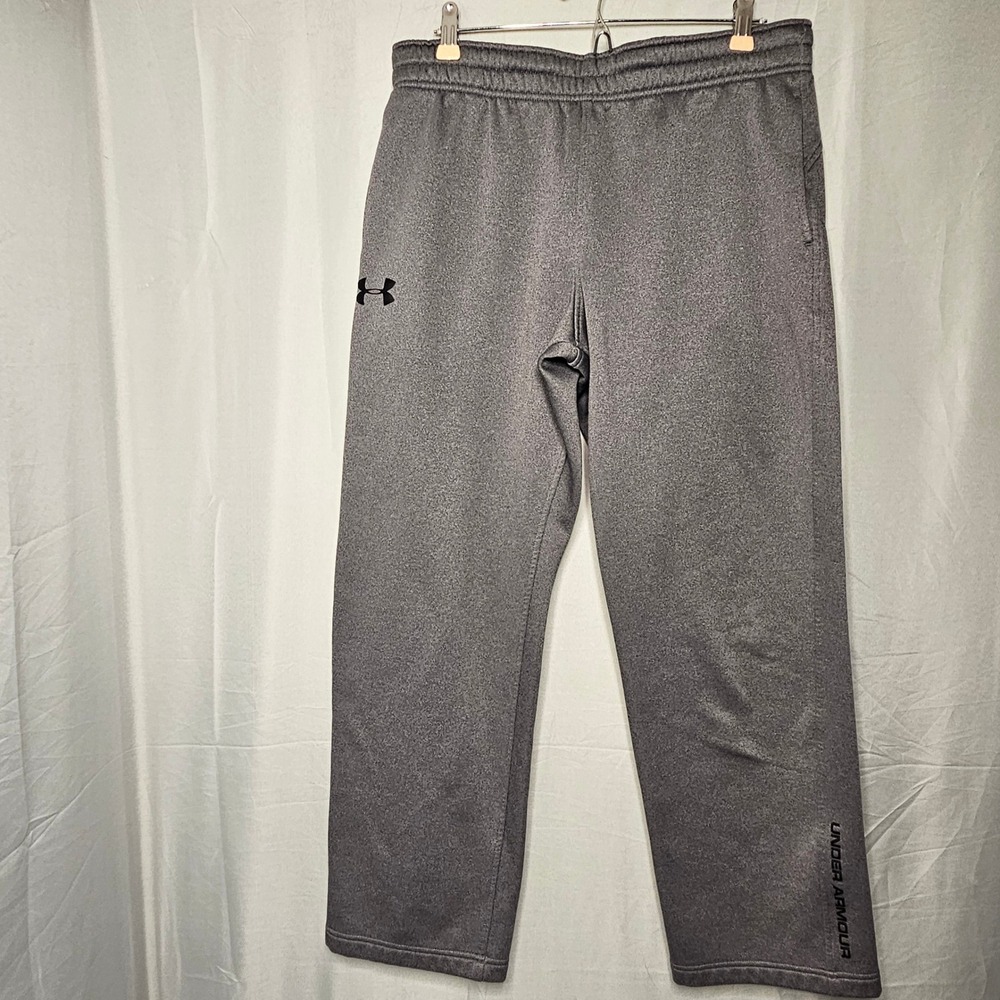 Under Armour Storm Sweatpants Mens Large Gray Loose Fit Fleece Joggers Straight